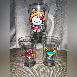 Hello Kitty Fiesta Shot Glass Trio